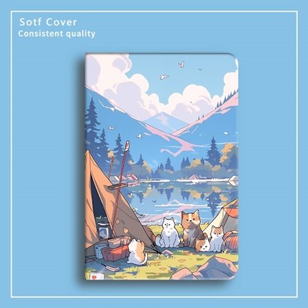 Stilrent skal för iPad Pro11 2024 Camping Puppy Inch Sanrio