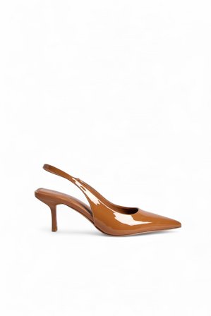 NA-KD - Slingback-pumps - Sko Nyttårsaften - Brun - EU 39