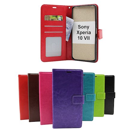Crazy Horse Sony Xperia 10 VII Plånboksfodral