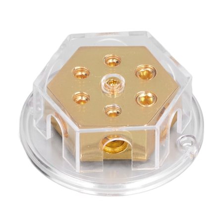 Jakokeskus Maadoitusjohdon Negatiivinen Jakaja 2x0 Gauge Sisään 4x4 Gauge Ulos Sulakepidike Autoäänenvahvistimelle