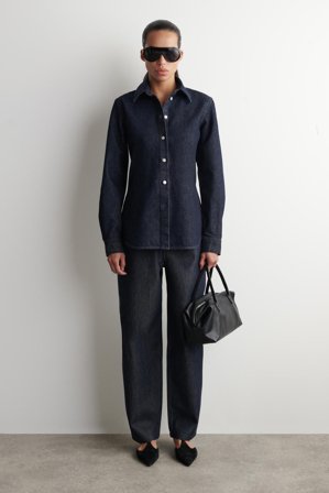 COS Women's Camicia In Denim in Blu