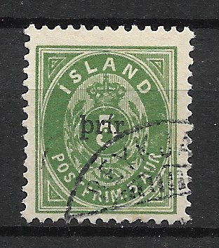 Island 1897 - AFA 19BI - Stemplet