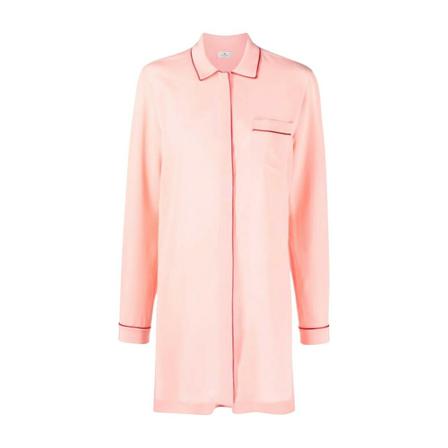 Etro, Silk Long Shirt Różowy, Kobieta, Rozmiar: XS