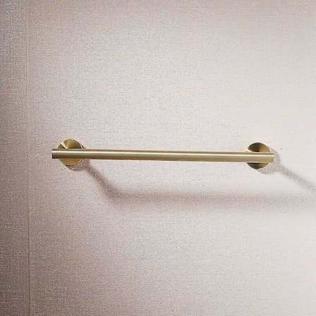 304 håndklædeholder i rustfrit stål, badeværelse, brusebad, håndklædeholder, rustfri, vægmonteret, messing, messing, 40 cm længde