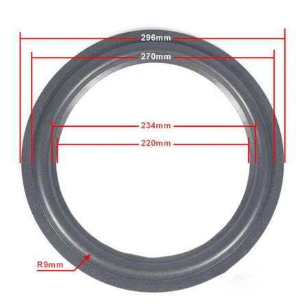 Högtalarskum Surround Högtalarkanter Subwoofer Surround-ringar för klart ljud