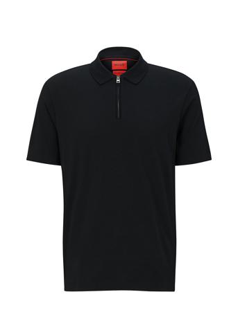 Dekok233 Polos Short-sleeved Svart HUGO*Betinget Tilbud