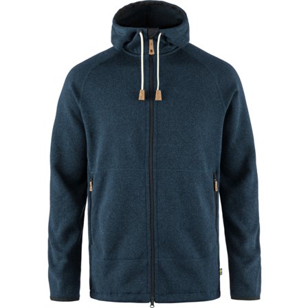 Fjällräven Herr's Övik Fleece Hoodie in Navy | Size: XL, G-1000/Polyester