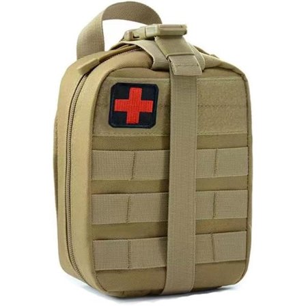 Førstehjelpsveske, EMT Rip Away-lomme, Taktisk MOLLE Førstehjelpsveske Medisinsk Lomme - Multifunksjonell Midjepakke