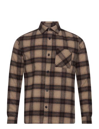 Mmgdavid Boban Shirt Tops Overshirts Brown Mos Mosh Gallery