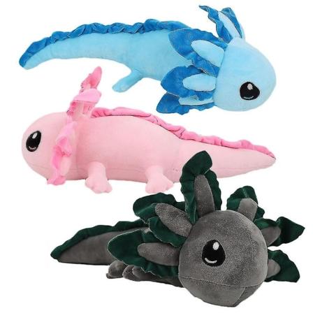 44/75cm Axolotl Plysch Leksak Mjuk Fylld Docka Seriefigur Leksaker Barn Vuxna Plysch Gamer Present Heminredning Blue 75cm