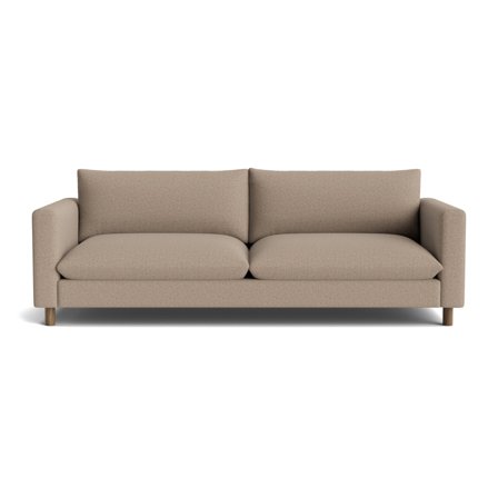 Oviedo 3-Sitzer-Sofa Montreal Dunkelbeige, elegantes Design, bequeme Polsterung, 250cm Breite für maximalen Komfort in Ihrem Wohnzimmer