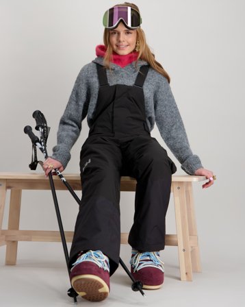Helly Hansen JR SUMMIT 2.0 BIB PANT Svart Täckbyxor/Skalbyxor Tjej - Kids Brand Store