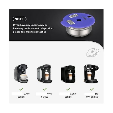 60ml Genanvendelige Kaffe Kapsel Pods Til Maskine Serie Genopfyldbare Filter Maker Pods