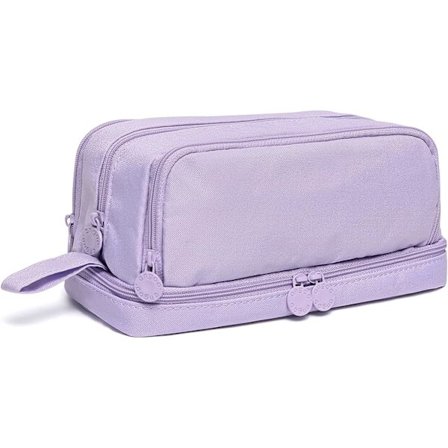 Stor pennal med 4 rom, pennalposeholder, oppbevaringsorganisator for kontormateriell for kvinner, menn, tenåringer og studenter