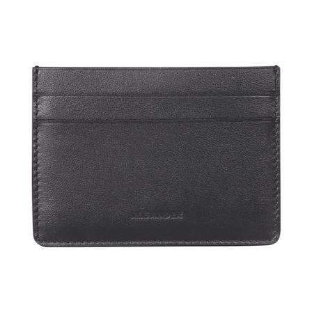 Jil Sander, Debossed-logo leather cardholder Czarny, Mężczyzna, Rozmiar: ONE Size