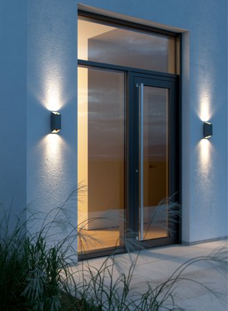 Nico Square vegglampe - antracite