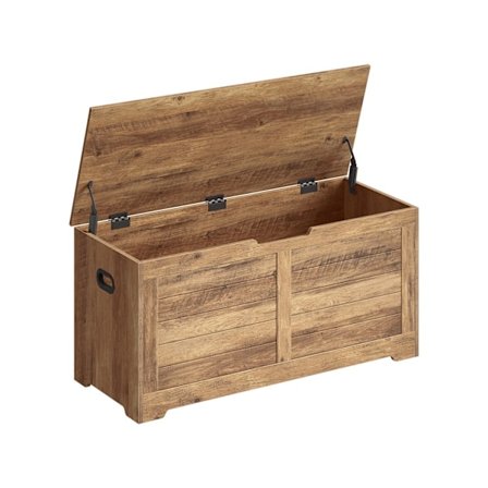 Rootz Chipboard -kenkäpenkki - Sisääntulopenkki - Säilytyspenkki - Honey Brown - 40cm x 100cm x 46cm - 19,5kg - Max. Kantavuus 136kg