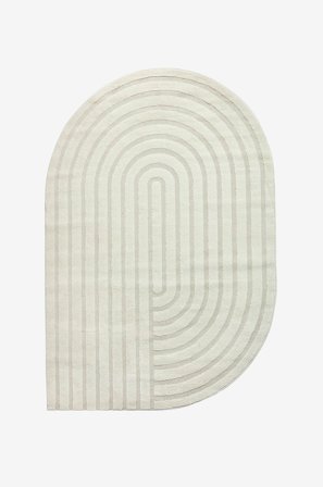 Mattbolaget - Matta Elio form - Hvid - Fladvævede tæpper - 160X230 - Fra Homeroom