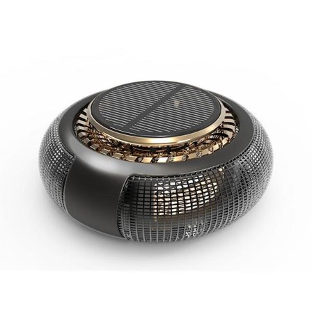 Smart Bil Luftfrisker Solcelledrevet Roterende Aromaspreder til Køretøjer Biltilbehør Aromaterapi Ornament til Bil Sort Köln