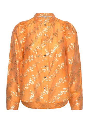 H Sty Shirt Langermet Skjorte Oransje Second Female*Betinget Tilbud
