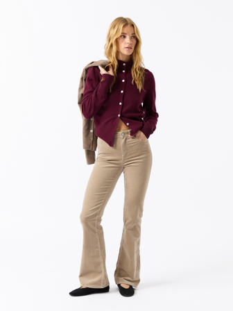 Jean Paul - Ine cord bellbottom - Dame - Brun - Bukser & Jeans - L