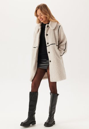 ONLY-Onlrubi Shearling Coat-XS