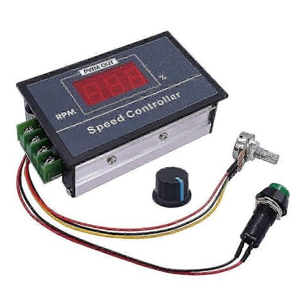 30A PWM Justerbar Hastighed DC Motorstyring med Digitalt Display, Trinløs Regulator