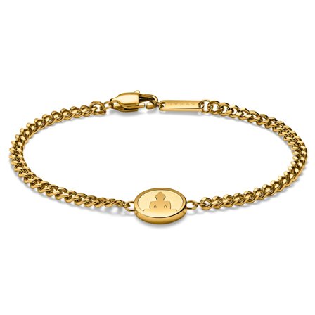 Unity | Guldfarvet Buddha Armbånd til mænd - Stålarmbånd