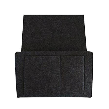 Förvaringsväska i filt för säng/soffa