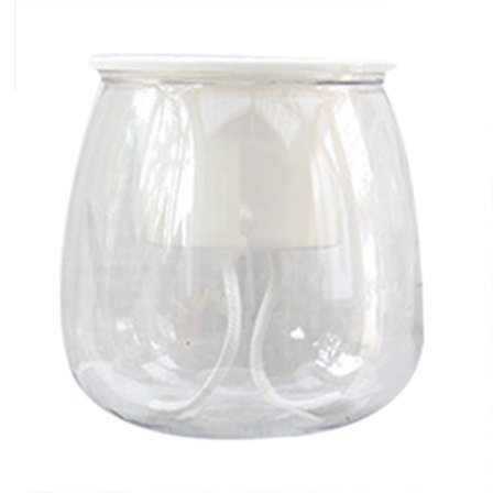 Självvattnande planteringskrukor Mini rund design suckulent växtkruka Inomhus Hemträdgård Modern dekorativ kruka