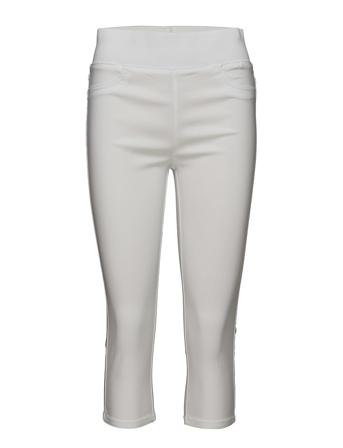 Fqshantal-Ca-Power Trousers Capri Trousers Hvid FREE/QUENT