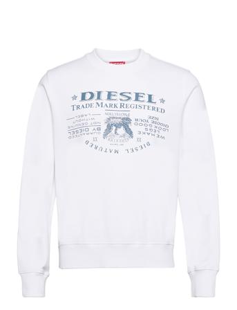 S-Ginn-L2 Sweat-Shirt Tops Sweat-shirts & Hoodies Sweat-shirts White Diesel