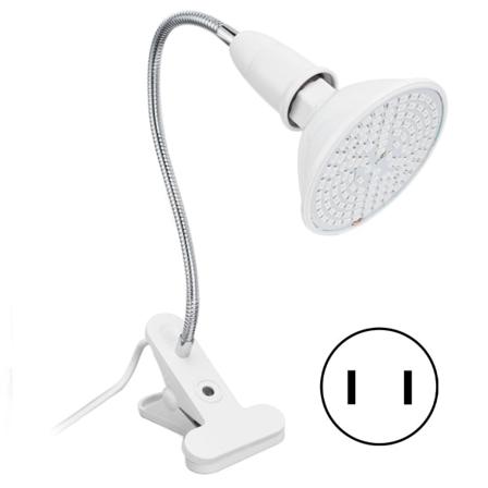120 LEDs Blå Gul Röd Ljusterapi Ljuseffektiv ansiktsskönhetssalongslampa med klämma för E27 E26 110-240V