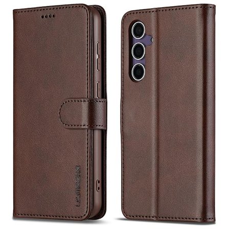 LC.IMEEKE Lompakko-kotelo Samsung Galaxy A16 Ruskea