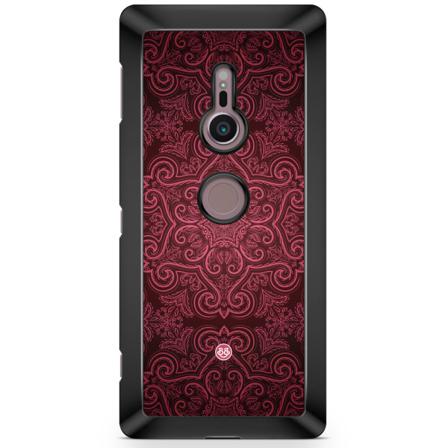 Bjornberry Sony Xperia Xz2 Skal - Röd Retromönster