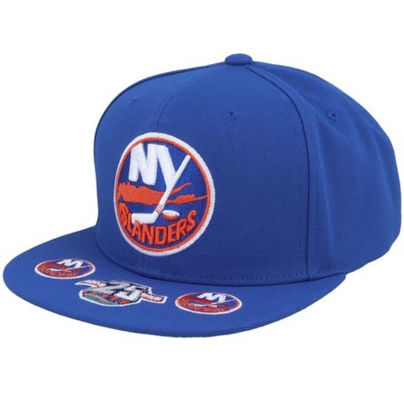 Mitchell & Ness - NHL Blå snapback Keps - New York Islanders Vintage Hat Trick Blue Snapback @ Hatstore