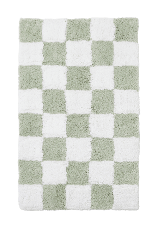 Åhléns Home Badrumsmatta RUT 50x80 cm Badrumsmattor Grön ONESIZE