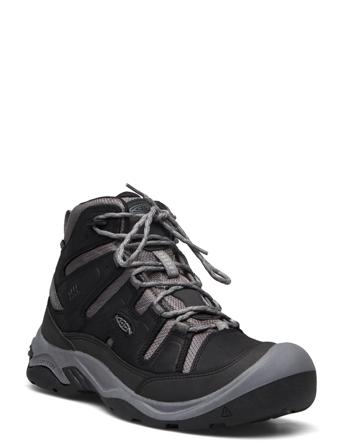 Ke Ke Circadia Mid Wp M-Black-Steel Grey Shoes Sport Shoes Outdoor/hiking Shoes Musta KEEN