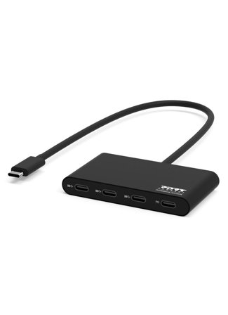 PORT DESIGNS USB-C to 3-port USB-C + 1 USB-C PD Hub