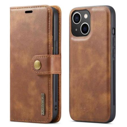 Dg.ming Iphone 14 Plånboksfodral Split Detachable Flip - Brun