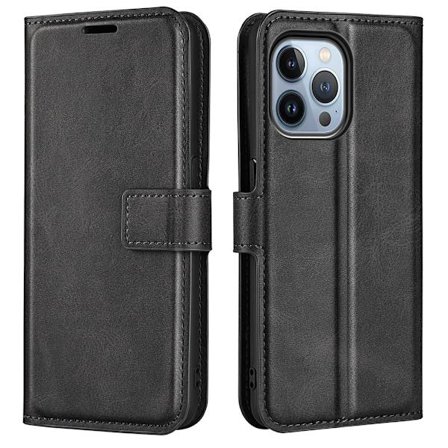 iPhone 14 Pro Wallet Leather Black