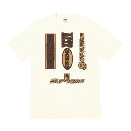 Supreme T-Shirts beige, Herr, Herr, Storlek: XL