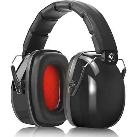 Høreværn til voksne, støjreducerende sikkerhedshøreværn, sammenklappeligt med blødt skum til skydning, jagt, græsslåning, gør-det-selv osv.