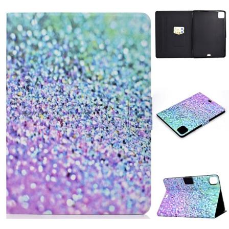iPad Pro 11 (2021) / Air (2020) vackert mönstrat flipfodral i läder - Glittrande Element multifärg