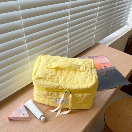 Sminkeveske Kosmetisk veske GUL L