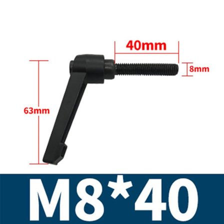 3 STK Justerbar Klemspak med Trykknapp og Gjenge