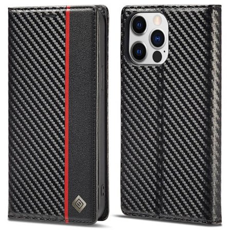 LC.IMEEKE Plånboksfodral till iPhone 15 Pro Max - Svart