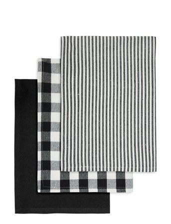 Engholm Textiles Tea Towels Recycle - Black - 50X70CM