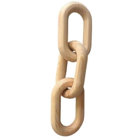 Dekorativ Tre Kjedelenke Dekor Rustikk Kjedelenke Tre Kjede Dekor Ornament Landhus Dekor