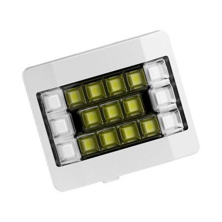 LED Auto Defense Ficklampa Uppladdningsbar 6 Ljuslägen ABS Vattentät Clip On